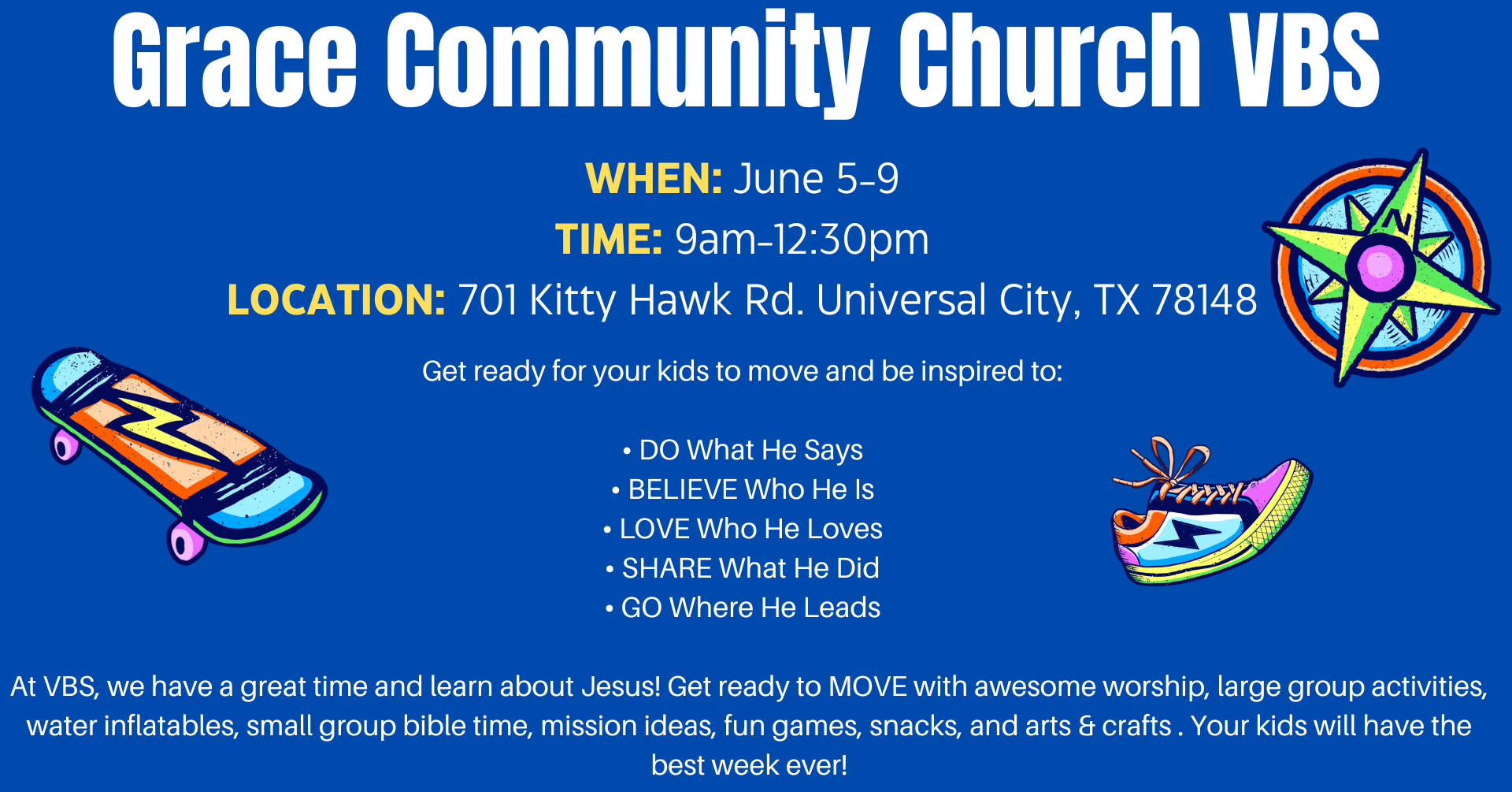 VBS 2023 Grace Community Church Universal City, TX